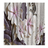 Max 2 Panels Digital Printing Light Reducing Curtain 3D Flower Living Room Decor