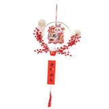 Maxbell Chinese New Year Hanging Decorations Ornament Wreath Pendant for Decor Style C