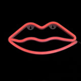 Max Decorative Night Lights Outdoor Indoor Night Light  Lips-Red