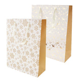 Max 6pcs Large Christmas Snowflake Deer Gift Bags Handle Tote Bags Party Favor