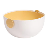 Maxbell Fruit Drain Basket Colander Detachable Food Storage Baskets for Home Kitchen Yellow