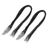 Maxbell 20 Pieces Waxed Necklace Cord Durable Gifts for Jewelry Making Accessories Black