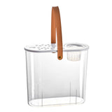 Maxbell Mini Fish Tank Clear Tank Portable Tabletop Fish Bowl Small Desktop Aquarium Hydroponics