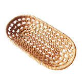 Maxbell Rattan Bread Basket Wicker Woven Basket for Vegetables Snacks Fruits Medium
