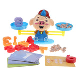 Maxbell Math Game Toys - Pig Numbers Balance Game Educational Toy Learning Math