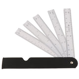 Maxbell 5 Folding Fan Shape Architects Scale Ruler For Graphics Multi Ratio Scale