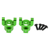 Max 2pcs Aluminum C Hub Carrier L/R for HSP 94180 1/10 4WD Rock Crawler Green