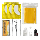 Max Professional Eyelash Extensions Practice Set Grafting Eyelash Tools Kit Yellow