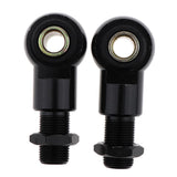 Maxbell 2Pcs Eye Adapters for Motorcycle Scooter Shock Absorber - Black 10mm