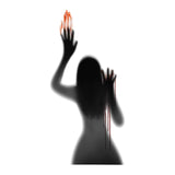 Maxbell Bloody Handprint Decorations Halloween Stickers Window Poster for Party