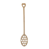 Max Wooden Hollow Out Honey Spoon Long Handle Coffee Stirring Spoon Love