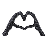 Maxbell Modern Heart Gesture Ornament Sculpture Figurine Wedding Wine Cabinet Black