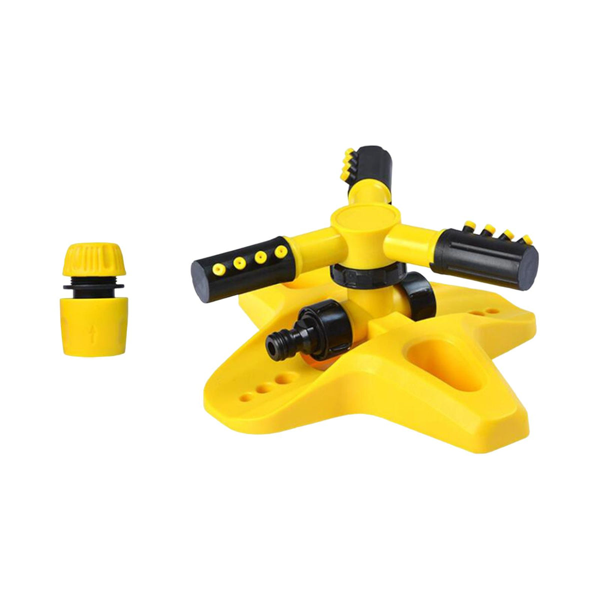 Maxbell Large Area Coverage Water Sprinkler Adjustable Rotating Irrigation Sprinkler and 1 DN15 Connector