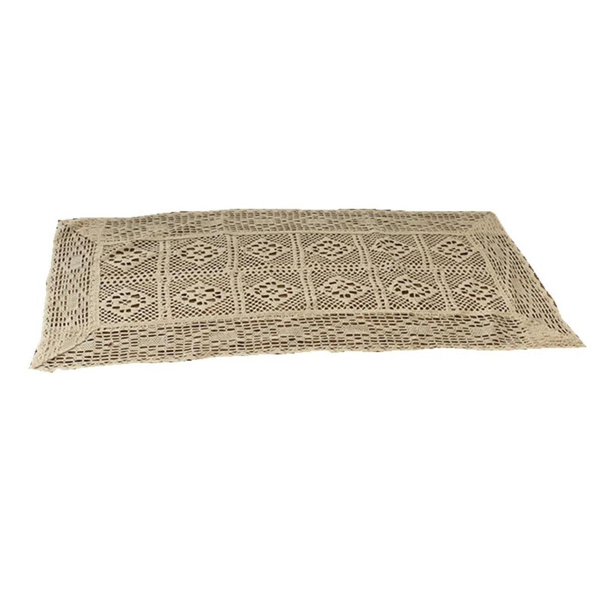 Maxbell Lace Tablecloth Coffee Table Mat Decorative Hollow for Holiday Home Decor 40cmx90cm