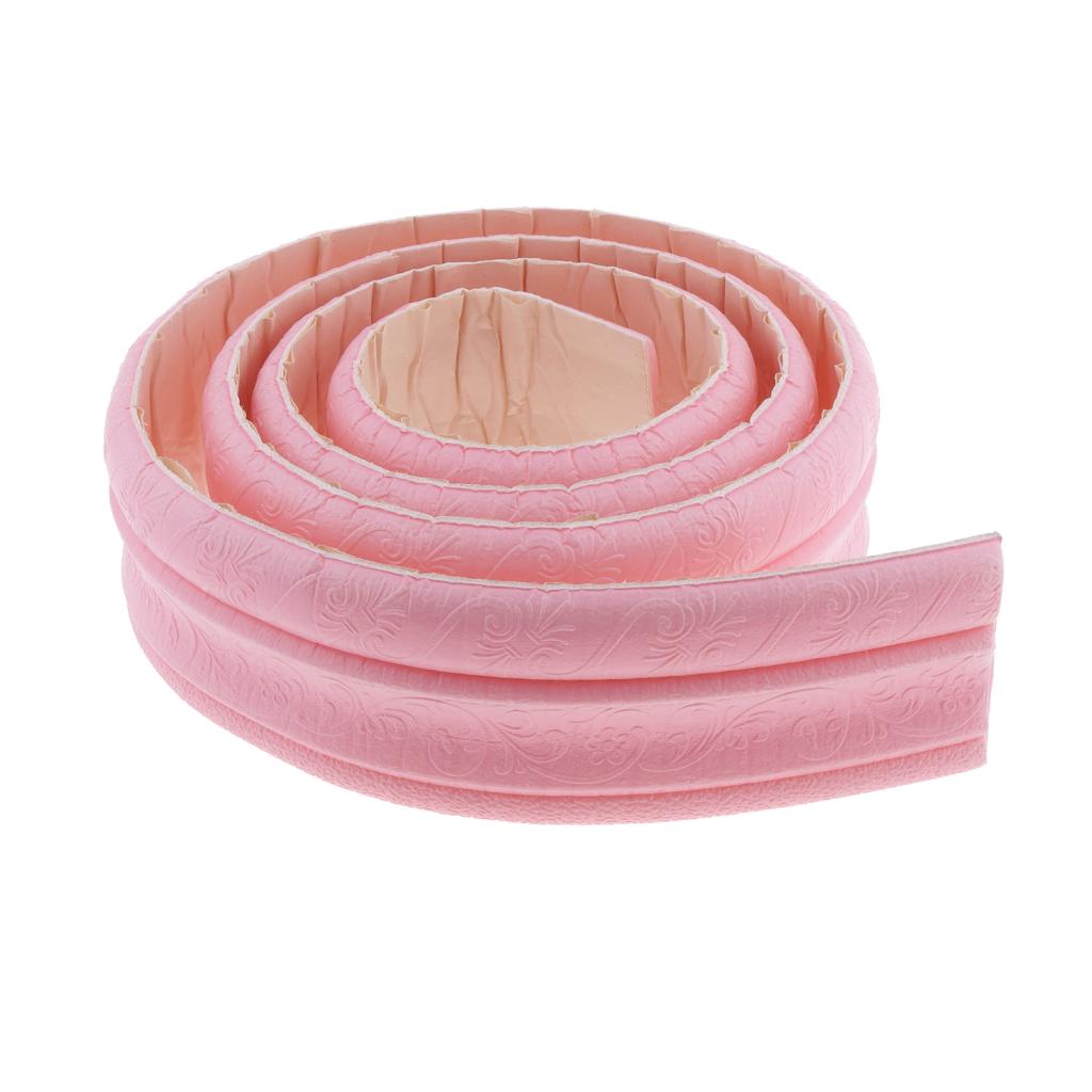 Max 230cm Waterproof 3D Wall Border Strip Waist Line Wall Sticker Style07