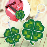 Max Hand Embroidery Starter Kits DIY Keychain Cross Stitch Kit Leaf