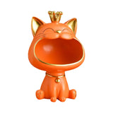Maxbell Nordic Cat Figurine Candy Crafts Organizer Storage Box for Desktop Ornament