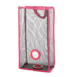 Maxbell Large Mesh Hand/Wall Mount Bag&Handle for Kitchen Shopping Bathroom Rose Red