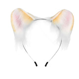 Maxbell Kitten Ears Headband Lovely Flexible Cosplay Animal Hair Hoop Women Girls Yellow