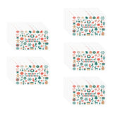 Maxbell 50Pcs Mini Merry Christmas Cards Greeting Cards Snowman for Birthday Party