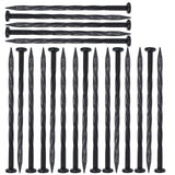 Maxbell 20Pcs Ground Netting Pegs Garden Fixing Securing Pegs for Ground Sheets Sod