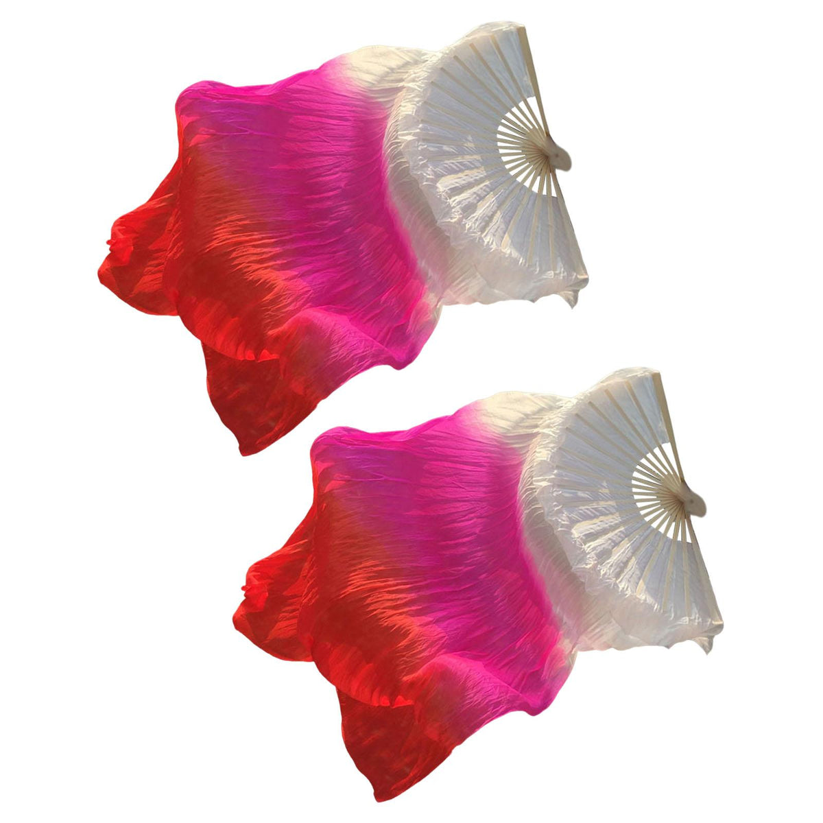 Maxbell 1 Pair Belly Dance Fan Veil Props Dancing Fan for Girls Carnival Wedding