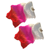 Maxbell 1 Pair Belly Dance Fan Veil Props Dancing Fan for Girls Carnival Wedding