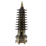 Max 7'' Chinese Fengshui Pagoda of Cultural Prosperity Wenchang Tower Bronze