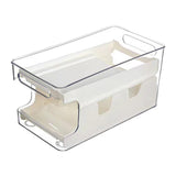 Maxbell Fridge Organizer Fridge Shelf Holder 2 Tiers for Cabinet Fridge Drawer White