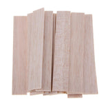 Maxbell Natural Round Balsa Wood Woodcraft Flat Sticks Dowel 20 Pieces 110mm