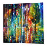 Max 2 Panels Digital Printing Light Reducing 3D Curtain for Living Room  J