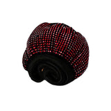 Maxbell Glittering Steering Wheel Cover Velvet for Suvs Replacement Accessories Red