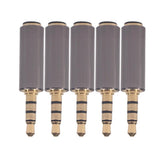 Max Maxb 5 Pieces Audio Headphone Connector OMTP to CTIA Converter Aux Adapter Plug