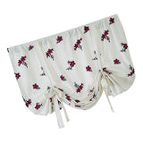 Max Floral Pattern Short Roman Door Window Curtain Sheer Drape Voile A