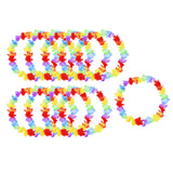 Maxbell 10x Hawaiian Leis Necklace for Event Decoration Fancy Dress Hawaii