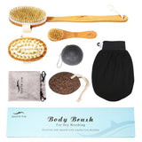 Max 1 Set Dry Brushing Body Brush Body Massage Brush for Cellulite Skin Care