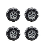 Max 4pcs 80/97mm Omnidirectional Mecanum Wheel with Coupling D