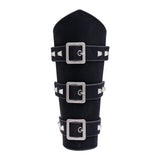 Maxbell 1Pcs Arm Guard Medieval Punk Accs Knight for Halloween Theme Party Unisex Black