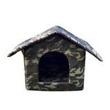 Maxbell Outdoor Waterproof Cat House Enclosed Weatherproof Cat 40cmx38cmx35cm
