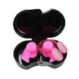 Maxbell Swimming Ear Plug and Nose Clip Set Training Ear Nose Plug Adult Pink