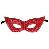 Maxbell Mardi Gras Masquerade Eye Mask Sequin Eyemask Carnival Halloween Photo Prop Red