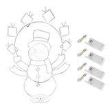 Maxbell Christmas Lights Snowball Fight Decoration Ornament for Christmas Tree Single Snowman