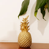 Maxbell Creative Resin Pineapple Shaped Ornament Gift Home Desktop Decoration Gold