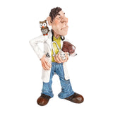 Maxbell Resin Sculptures Decoration Doctor Statues Figurines for Office Bedroom Home Yellow 9x5x16cm