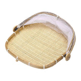 Maxbell Food Serving Tent Basket Food Storage Basket with Mesh Gauze Cover for Fruit S