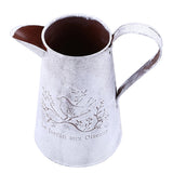 Max Shabby Chic Galvanised Metal Iron Flower Plants Bucket Flower Vase Pot #4