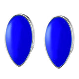 Maxbell 2 Pieces Blue Sharp Fang Teeth Halloween Cosplay Grills Platinum Plated