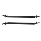 Max Maxb Front/Rear Adjustable Wind Splitter Bumper Chin Lip Rod Support 150mm Black