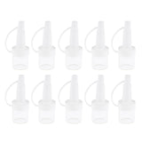 Maxbell Pack 10pcs Empty Glass Refillable Vials Liquid Containers Dropper Bottles 3 ml