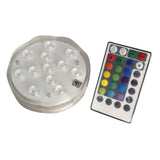 Max Waterproof Pool Wall Light LED Color Changing Remote Control 10cm 12 LED